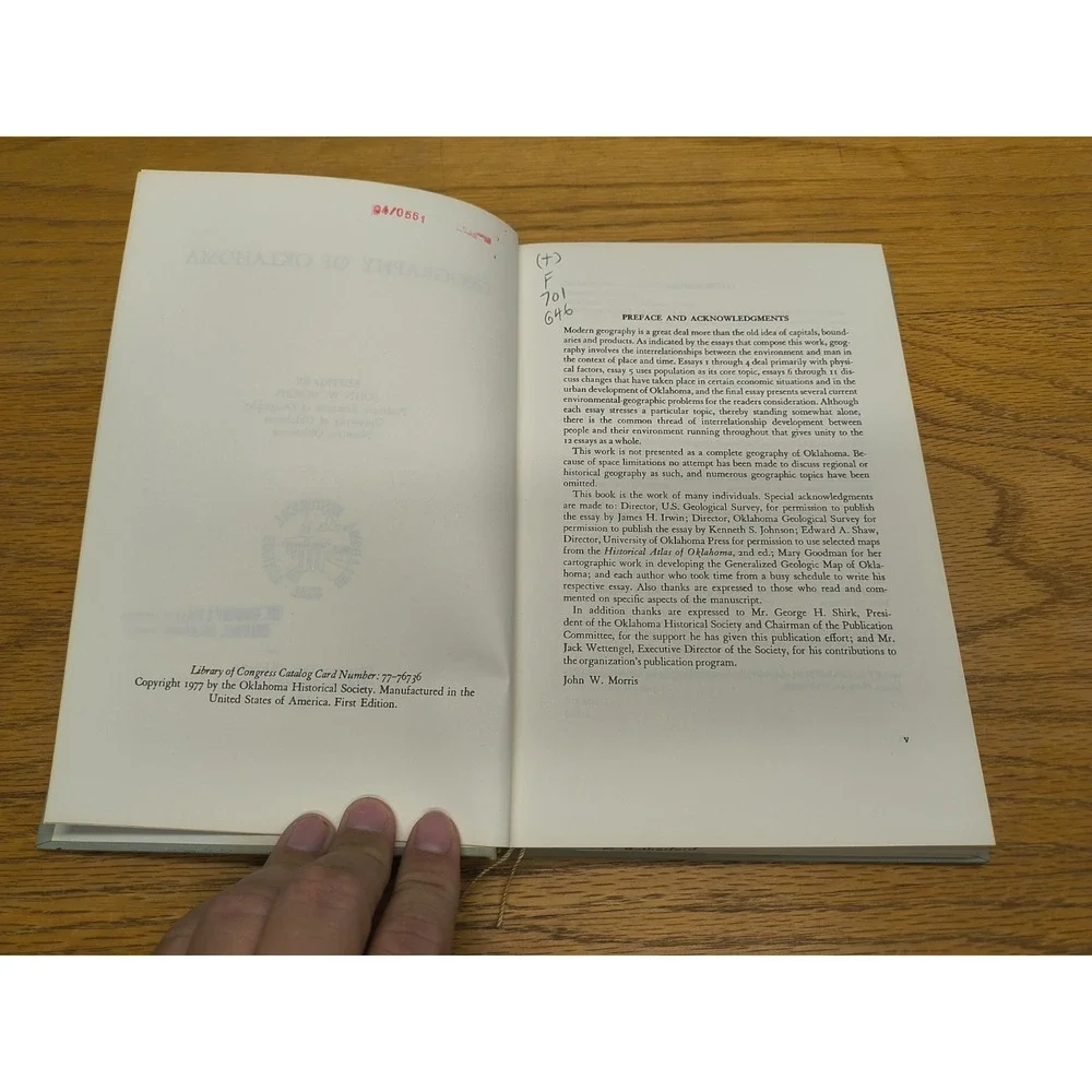 GEOGRAPHY OF OKLAHOMA By John W. Morris‎